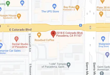 Map of 2318 E Colorado Blvd, Pasadena, CA 91107