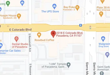 Map of 2318 E Colorado Blvd, Pasadena, CA 91107