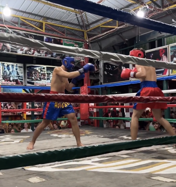 Michael Huynh competing in Thailand