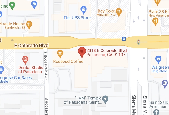 Map of 2318 E Colorado Blvd, Pasadena, CA 91107